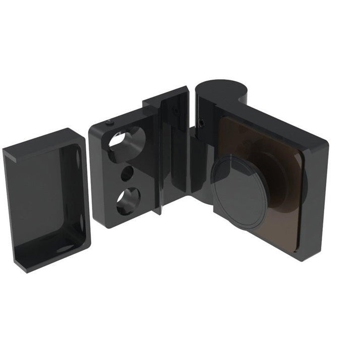 CRL Lugano Series Wall Mount Hinge - For Left Hand Door LUG044RMBL