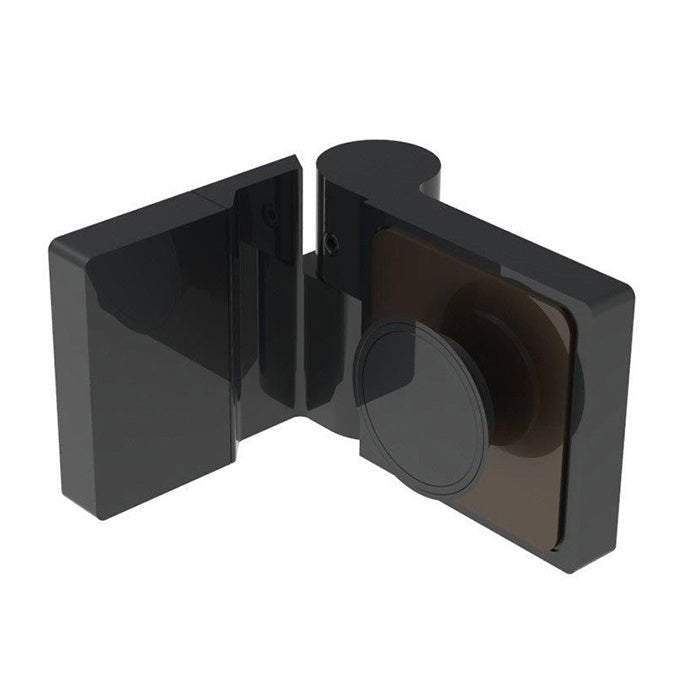 CRL Lugano Series Wall Mount Hinge - For Left Hand Door LUG044RMBL