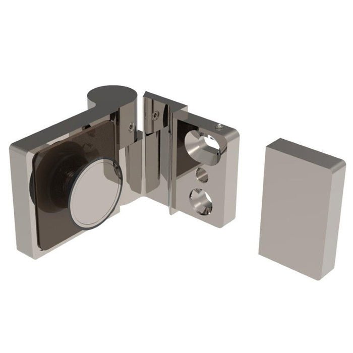 CRL Lugano Series Wall Mount Outswing Hinge - For Right Hand Door LUG044LBN