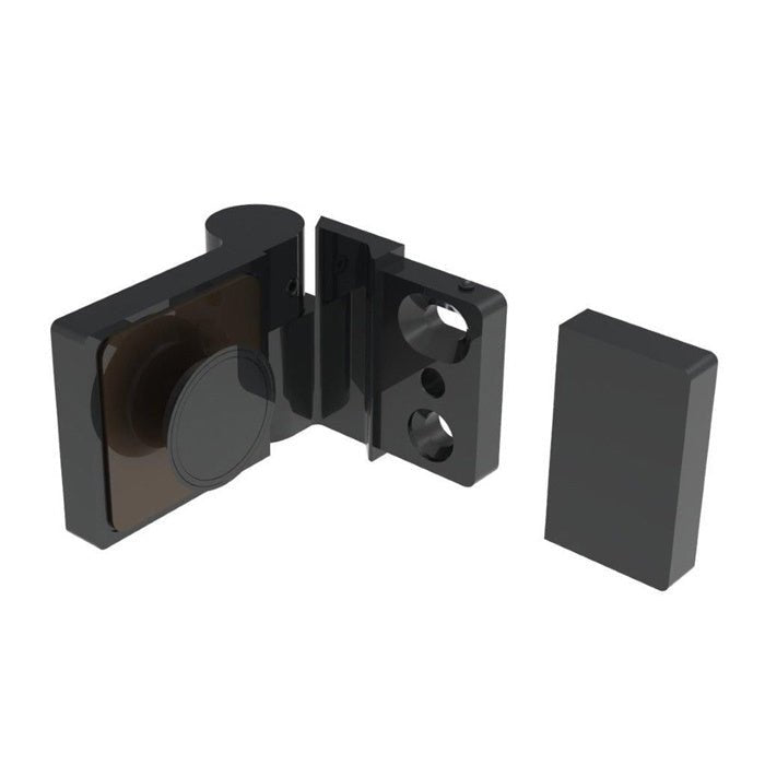 CRL Lugano Series Wall Mount Outswing Hinge - For Right Hand Door LUG044LMBL