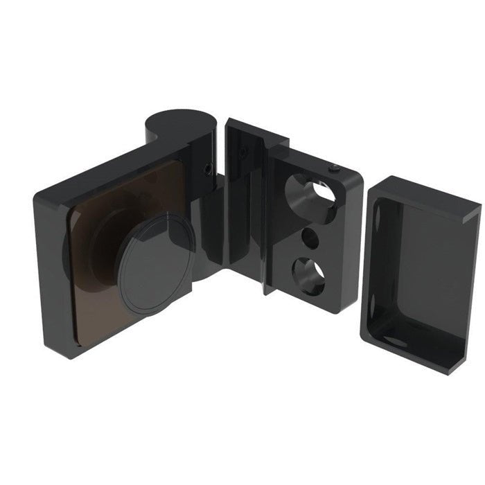 CRL Lugano Series Wall Mount Outswing Hinge - For Right Hand Door LUG044LMBL