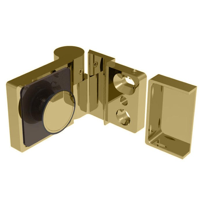 CRL Lugano Series Wall Mount Outswing Hinge - For Right Hand Door LUG044LSB