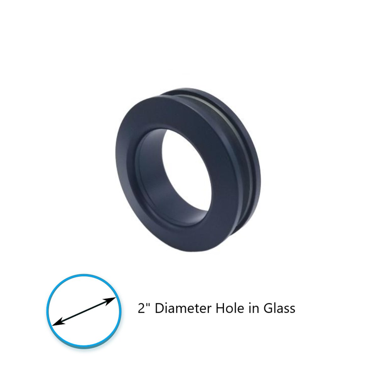 Structure Glass Solutions MC - 001 - Thru Glass Finger Pull MC - 001 - ORB - Matte Black