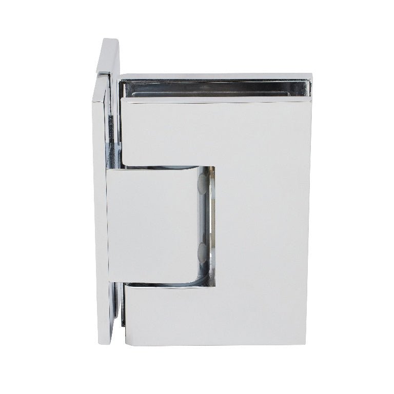 CRL Melbourne Adjustable Wall Mount Offset Back Plate with Cover Plate Hinge MEL324CH