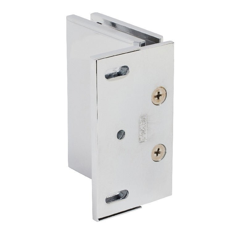 CRL Melbourne Adjustable Wall Mount Offset Back Plate with Cover Plate Hinge MEL324CH