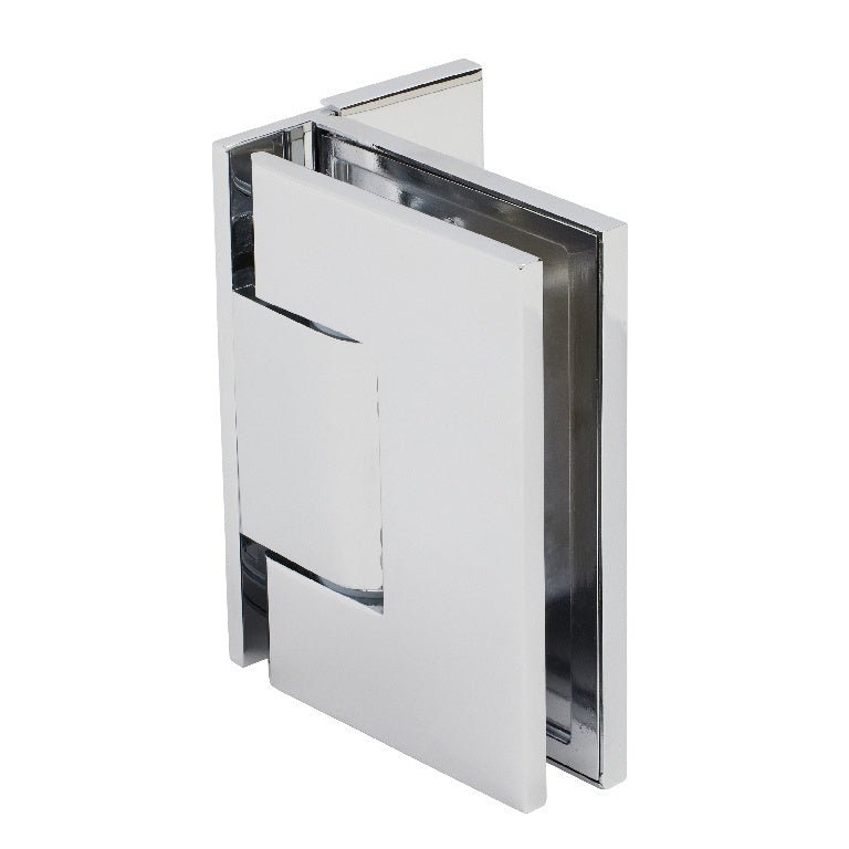 CRL Melbourne Adjustable Wall Mount Offset Back Plate with Cover Plate Hinge MEL324CH