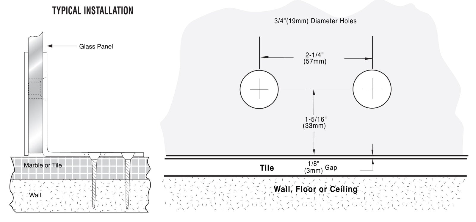 CRL Melbourne Series Wall Mount Bracket ME90SBN