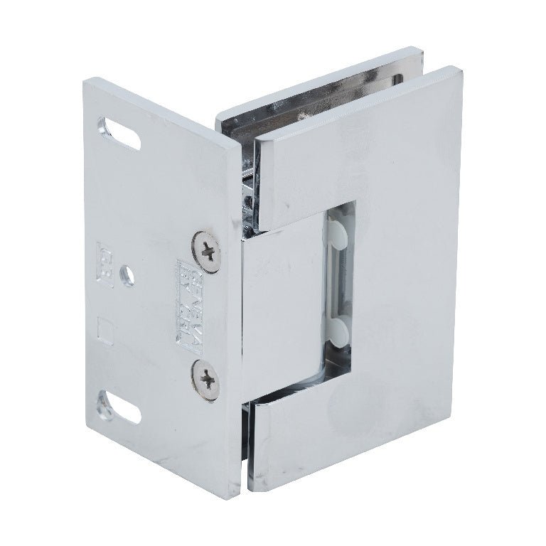 CRL Melbourne Wall Mount Offset Back Plate with Cover Plate Hinge MEL024CH