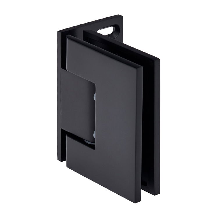 CRL Melbourne Wall Mount Offset Back Plate with Cover Plate Hinge MEL024MBL