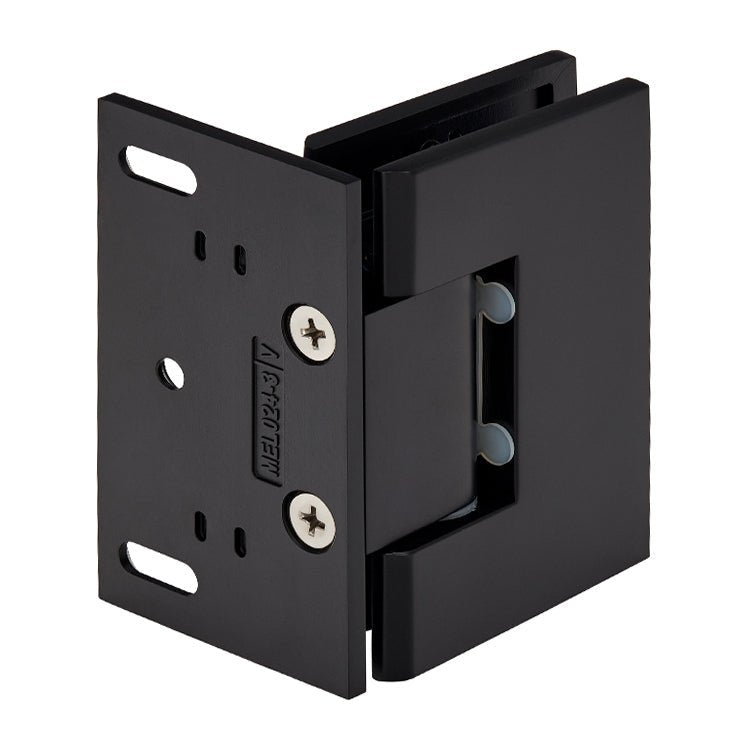 CRL Melbourne Wall Mount Offset Back Plate with Cover Plate Hinge MEL024MBL