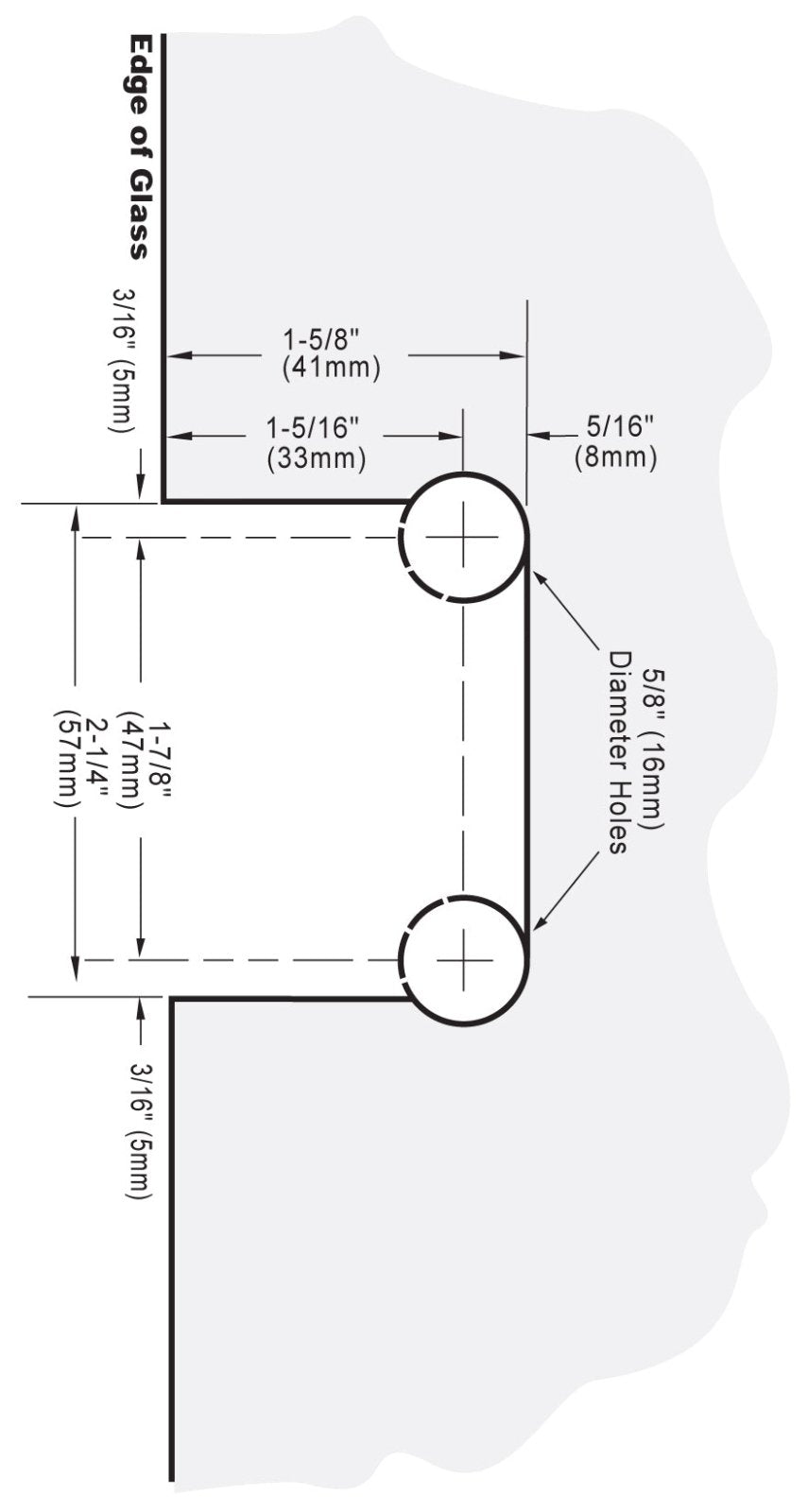 CRL Milano 180 Series 180 Degree Glass - to - Glass Hinge M1L180CH