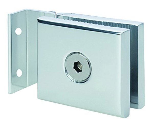 Rockwell Security Mini Hinge for 1/4″ Glass Shower Doors ALMHCPS