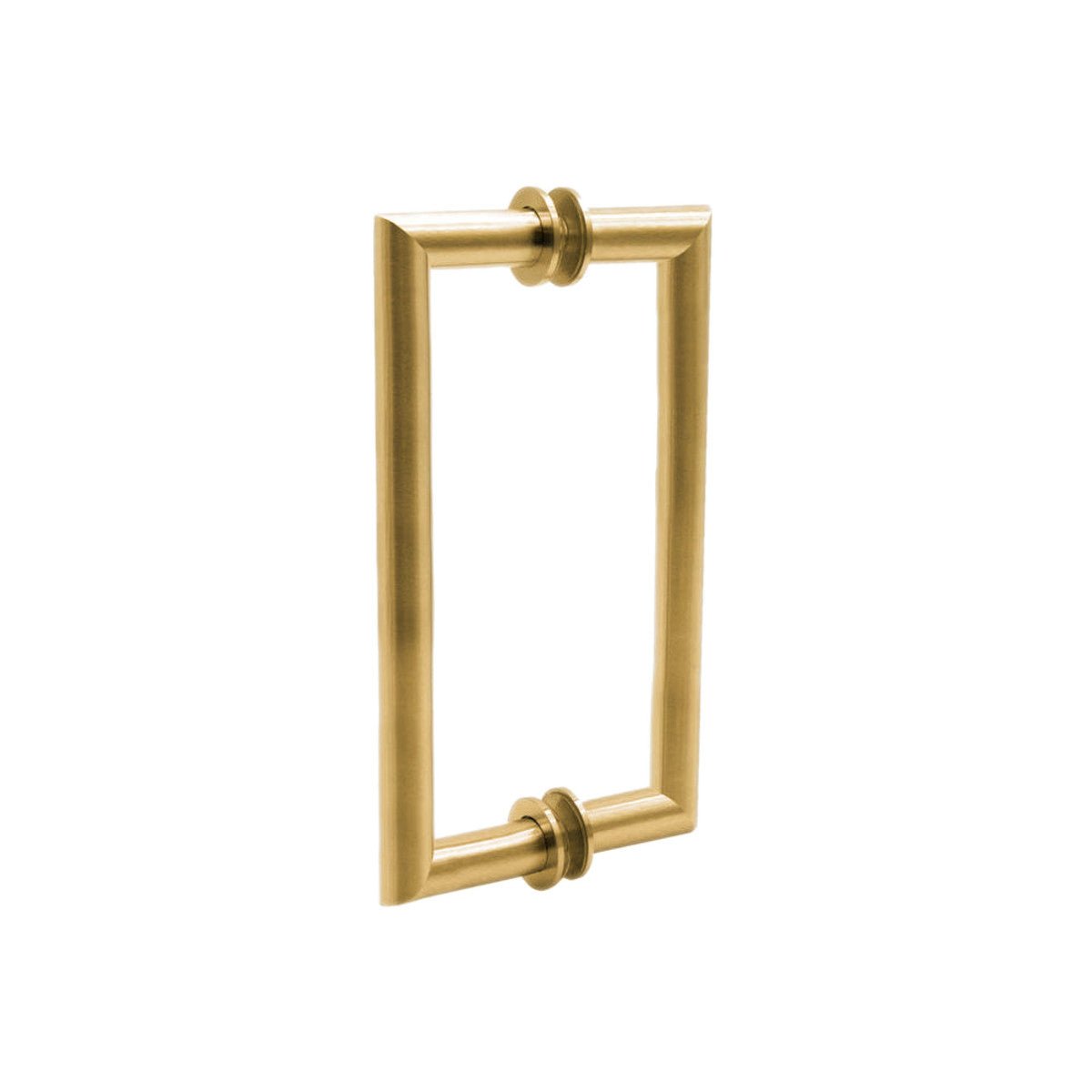 Structure Glass Solutions Mitered Corner Back to Back Pull Handle SDH - MT - 06 - Brushed Gold