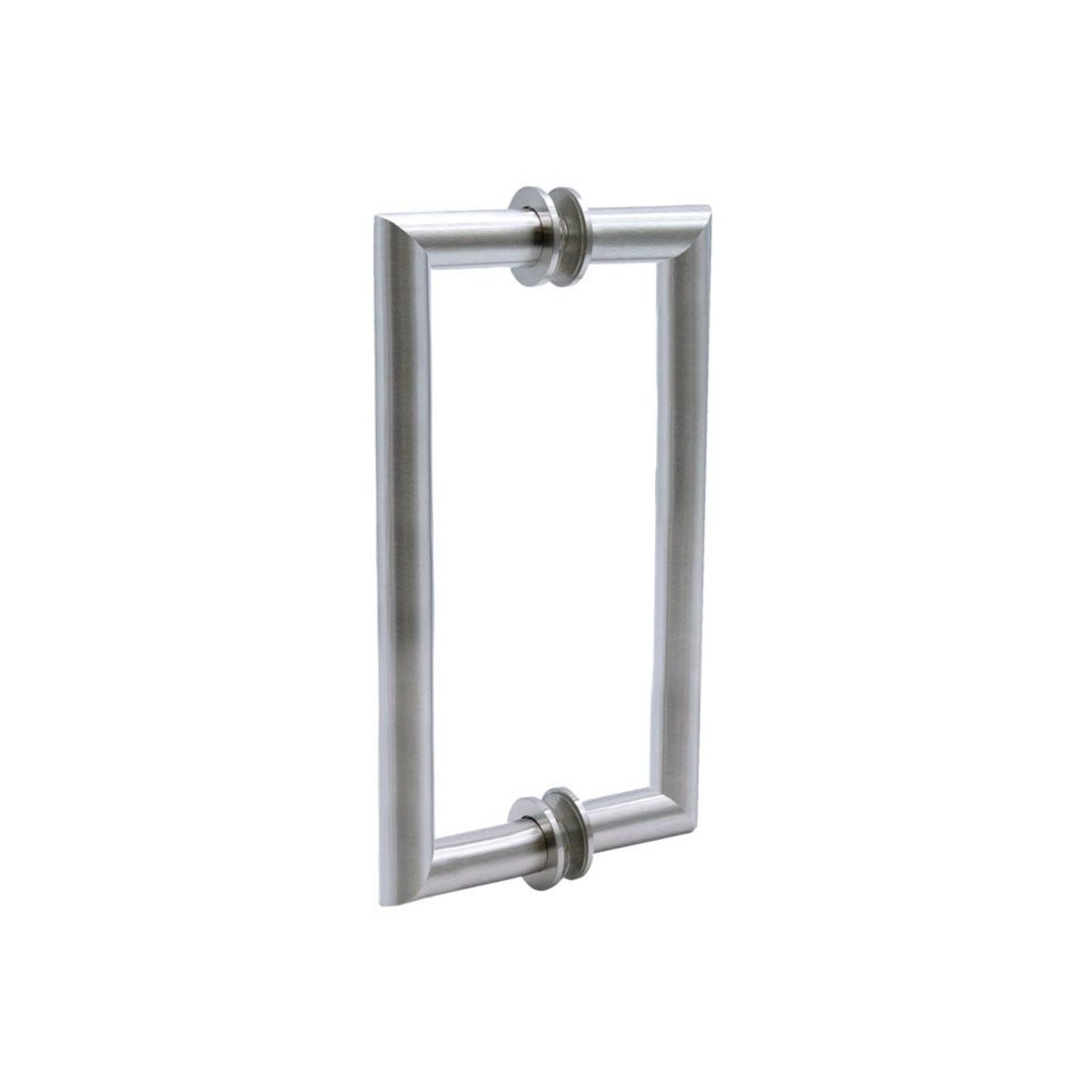 Structure Glass Solutions Mitered Corner Back to Back Pull Handle SDH - MT - 06 - Brushed Nickel