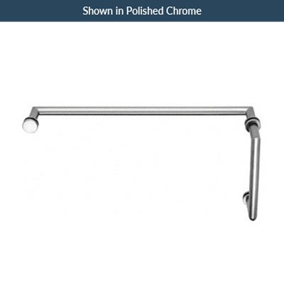 U.S. Horizon Mfg. Mitered Towel Bar/Handle Combo w/Washers TBM818CSWBN