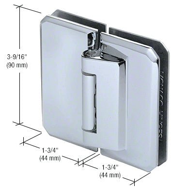 CRL Monaco 181 Series 180 Degree Glass - to - Glass Hinge Swings Out Only M0N181CH