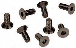 CRL Oil Rubbed Bronze 5 mm x 12 mm Cover Plate Flat Allen Head Screws A5120RB