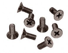 CRL Oil Rubbed Bronze 5 x 12 mm Cover Plate Flat Head Phillips Screws P5120RB