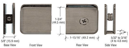 CRL Oversized Fixed Panel U - Clamp UC79ABN