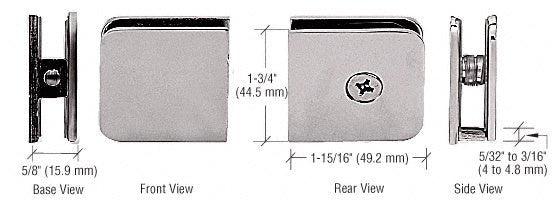 CRL Oversized Fixed Panel U - Clamp UC79SN