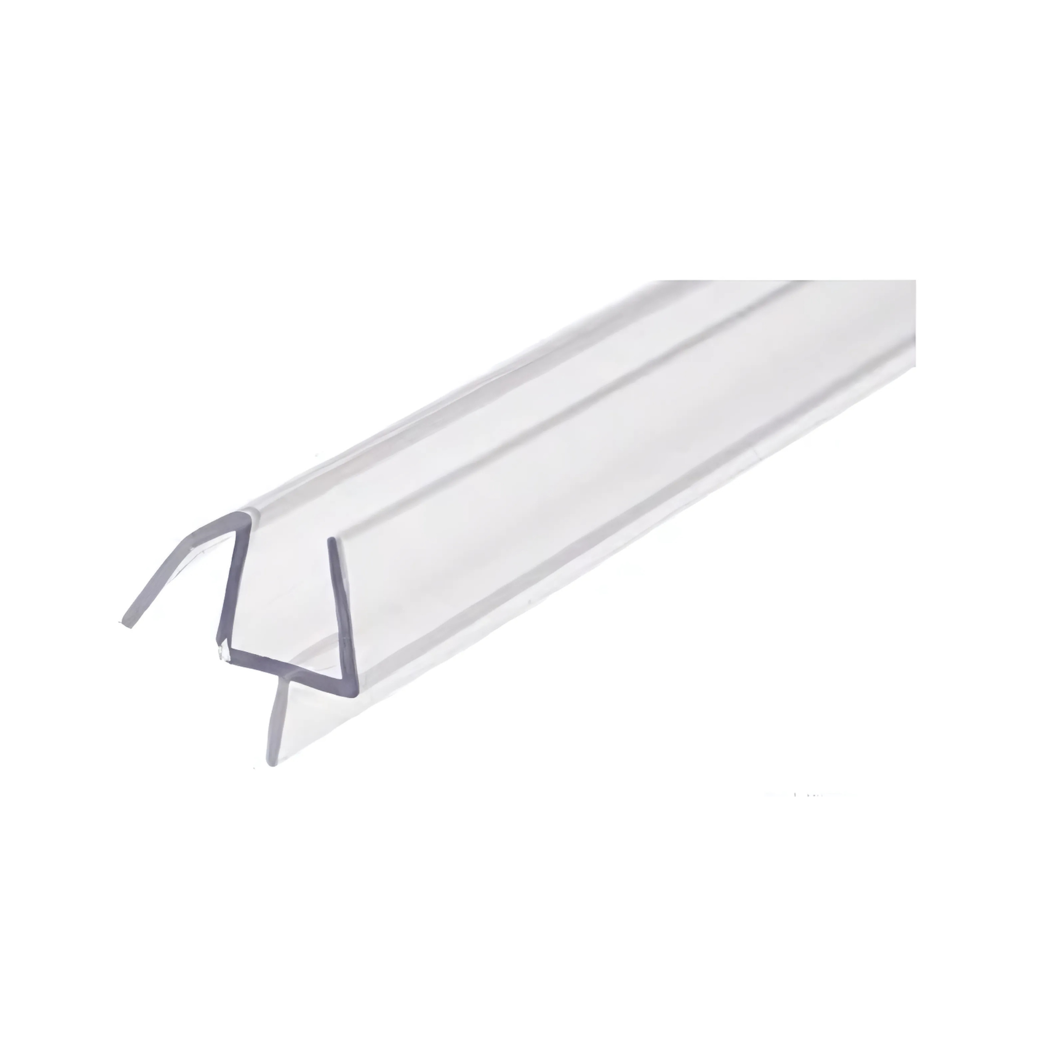 Clear Co-Extruded 36" Bottom Wipe with Soft Drip Rail for 3/8" Glass- 10/Box