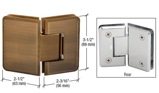 CRL Pinnacle 045 Series 135 Degree Glass - to - Glass Standard Hinge P1N045ABR