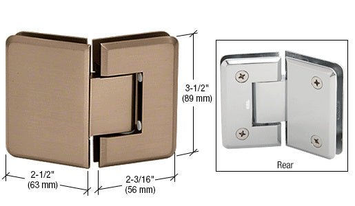 CRL Pinnacle 045 Series 135 Degree Glass - to - Glass Standard Hinge P1N045ABR