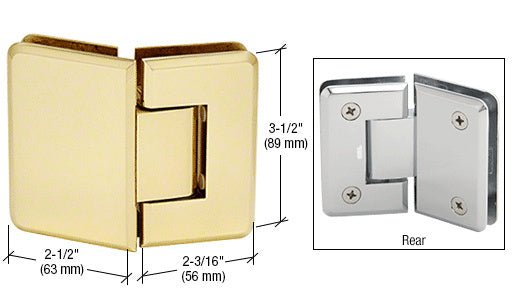 CRL Pinnacle 045 Series 135 Degree Glass - to - Glass Standard Hinge P1N045BR