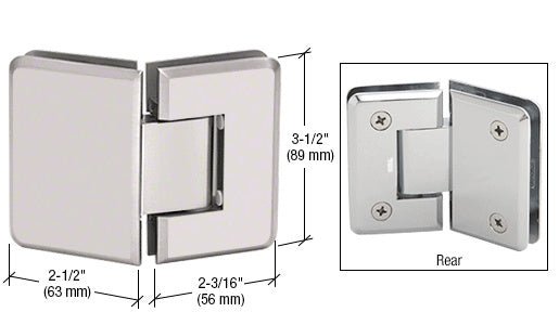 CRL Pinnacle 045 Series 135 Degree Glass - to - Glass Standard Hinge P1N045SN