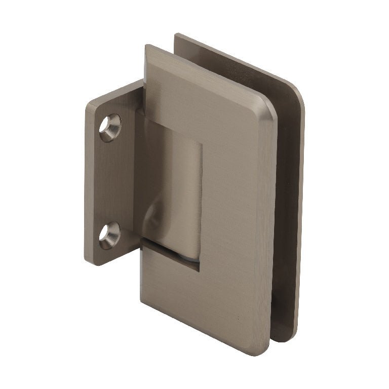 CRL Pinnacle 074 Series Wall Mount Short Back Plate Hinge P1N074BBRZ