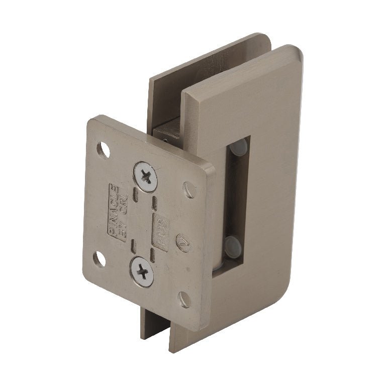 CRL Pinnacle 074 Series Wall Mount Short Back Plate Hinge P1N074BBRZ