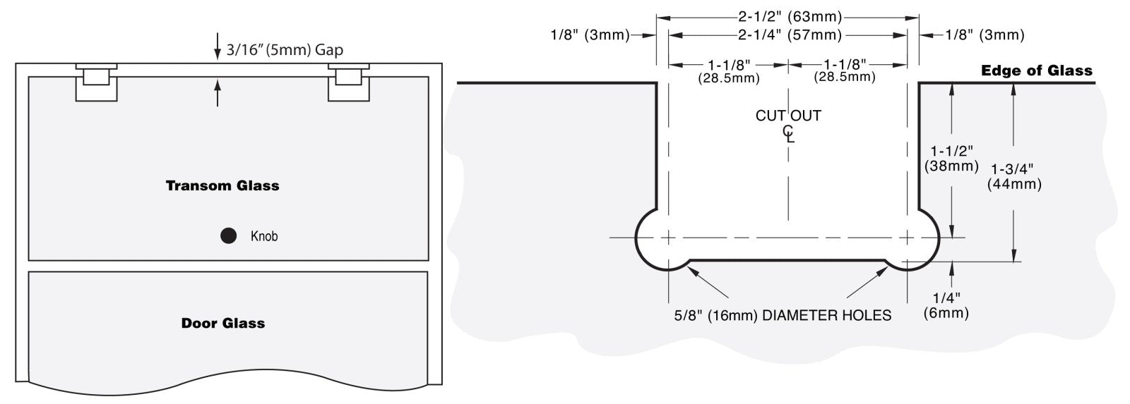 CRL Pinnacle 3 - Point Movable Beveled Style Transom Clamp PTC037BN