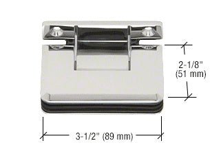 CRL Pinnacle 3 - Point Movable Beveled Style Transom Clamp PTC037CH