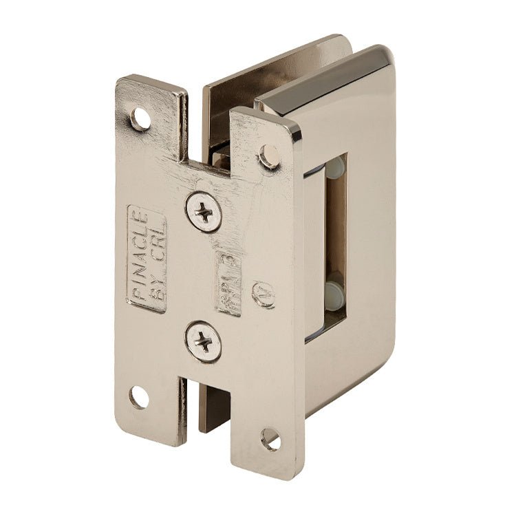 CRL Pinnacle 337 Series Adjustable Wall Mount 'H' Back Plate Hinge P1N337PN