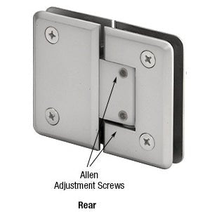 CRL Pinnacle 380 Series Adjustable 180 Degree Glass - to - Glass Hinge P1N380SC