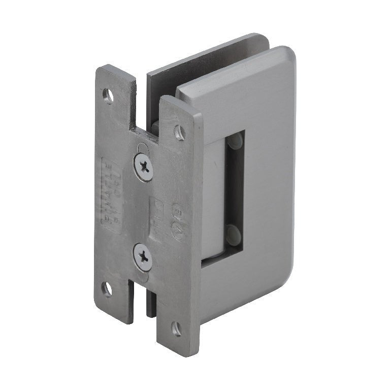 CRL Pinnacle 537 Series 5 Degree Pre - Set Wall Mount 'H' Back Plate Hinge P1N537BN