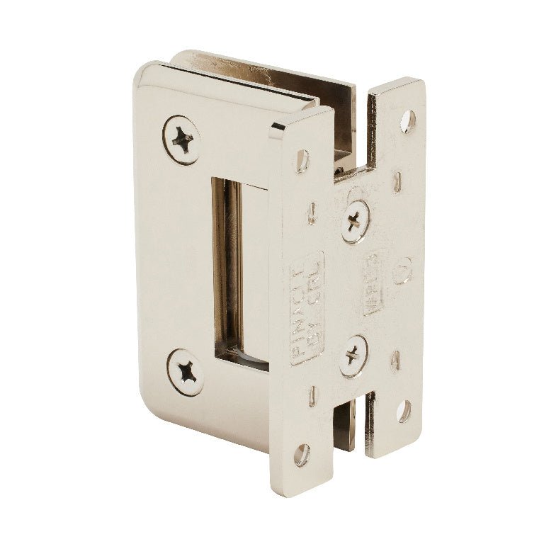 CRL Pinnacle 537 Series 5 Degree Pre - Set Wall Mount 'H' Back Plate Hinge P1N537PN