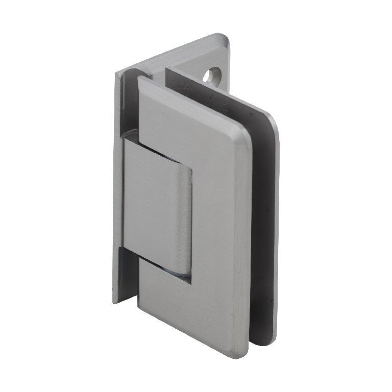 CRL Pinnacle Adjustable Wall Mount Offset Back Plate Hinge P1N344BN