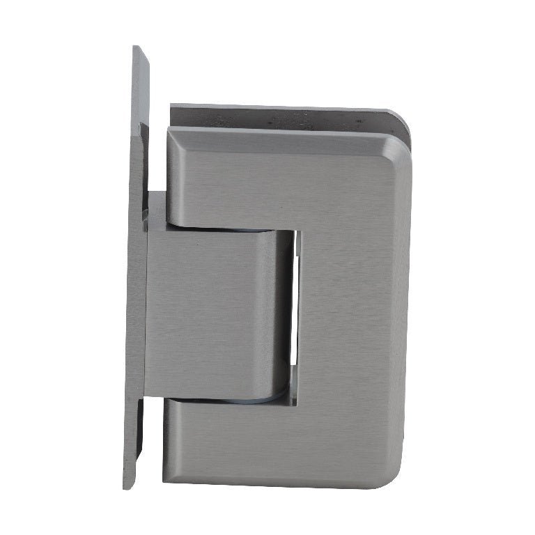 CRL Pinnacle Adjustable Wall Mount Offset Back Plate Hinge P1N344BN