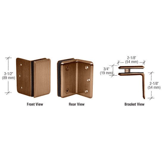 CRL Pinnacle and Prima Series Wall Mount Bracket P190SABR