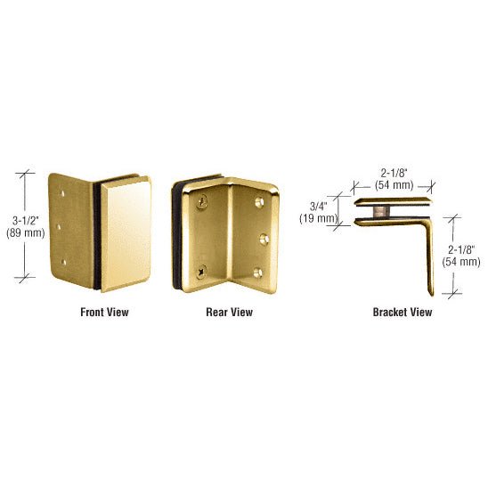 CRL Pinnacle and Prima Series Wall Mount Bracket P190SBR