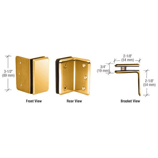 CRL Pinnacle and Prima Series Wall Mount Bracket P190SGP