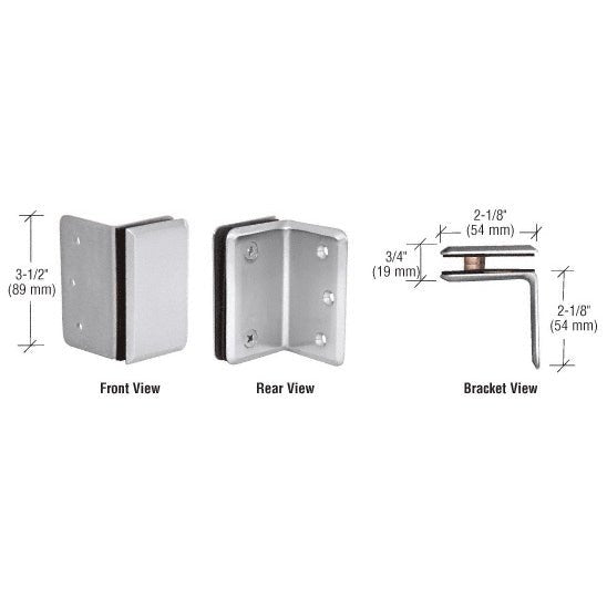 CRL Pinnacle and Prima Series Wall Mount Bracket P190SSC