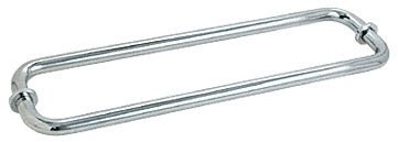 CRL Polished Chrome 12" Back - to - Back Towel Bars for Glass SDTB12X12CH