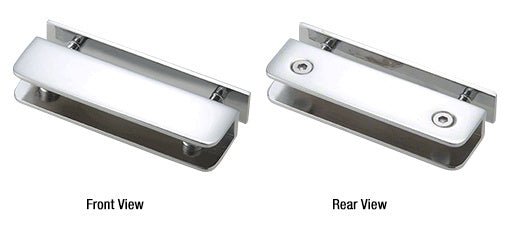 CRL Polished Chrome Thru - Glass Rectangular Shelf Clamp FA81CH