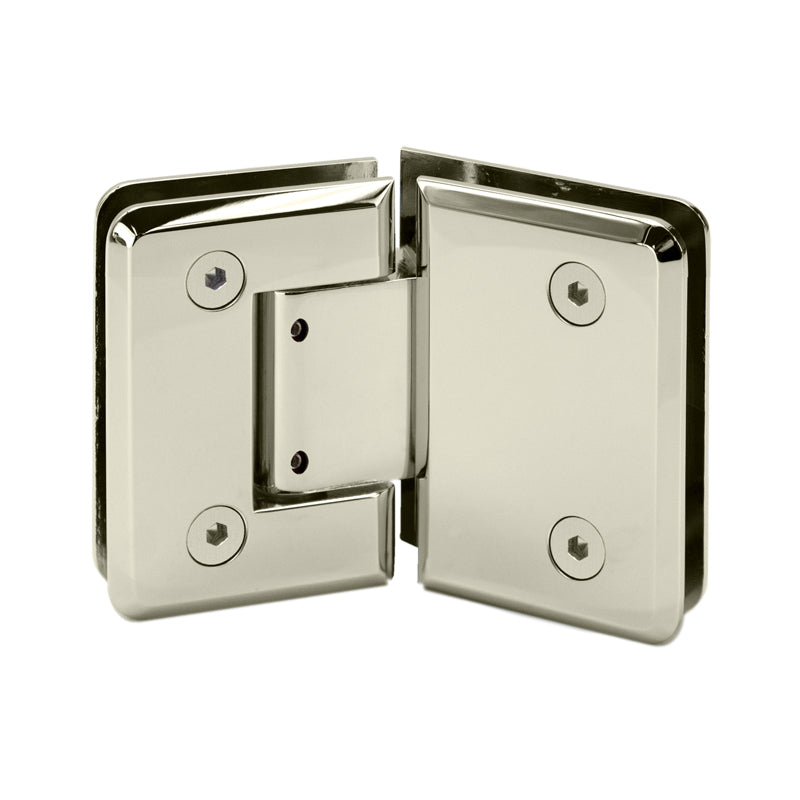 FHC Preston Series 135 Degree Adjustable Glass-To-Glass Hinge For 3/8" To 1/2" Glass