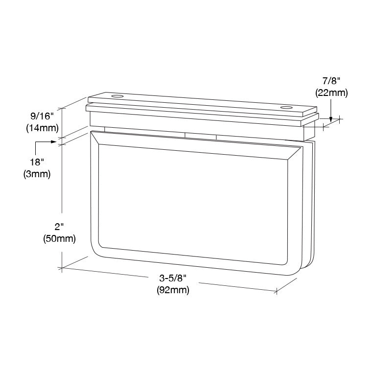 CRL Prima 06 Series EZ - Adjust Top Mount Hinge PPH060RB