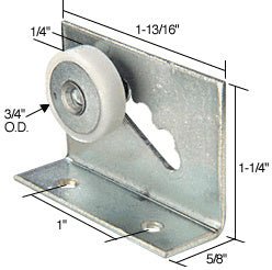 Prime - Line 3/4" Nylon Ball Bearing Shower Door Flat Edge Roller Assembly M6011