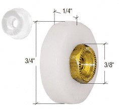 Prime - Line 3/4" Sliding Flat Edge Shower Door Roller and Bumper M6167