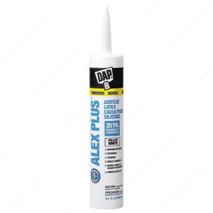 Richelieu Hardware Alex PLUS Acrylic Latex Caulk with Silicone 150111